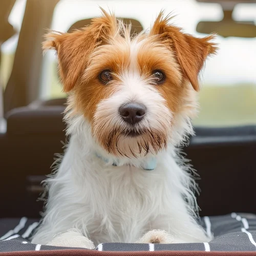 image of cute small dog - links to the pet transport and pet taxi FAQ section